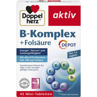 Vitamin B-Komplex+Folsäure Tabletten