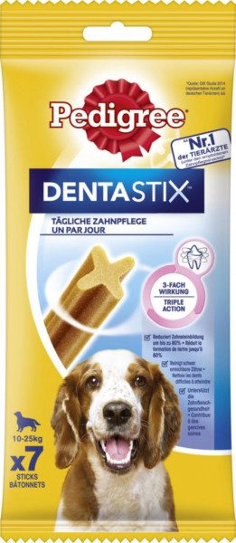 Hundesnack Denta Stix in 2 Sorten für mittelgroße Hunde