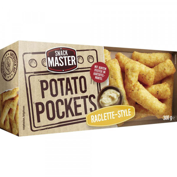 Kartoffeltaschen Potato Pockets, Raclette Käse, tiefgekühlt