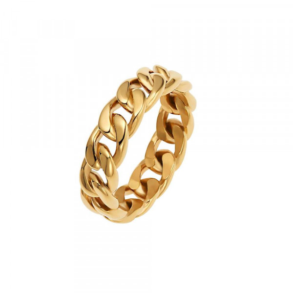 Damen Ring aus Edelstahl, vergoldet (4056874024280)
