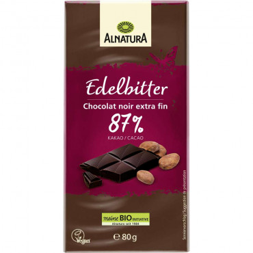 Bio Tafelschokolade, Edelbitter 87%