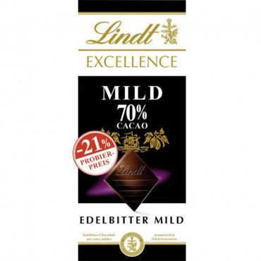 Tafelschokolade Excellence 70%, mild