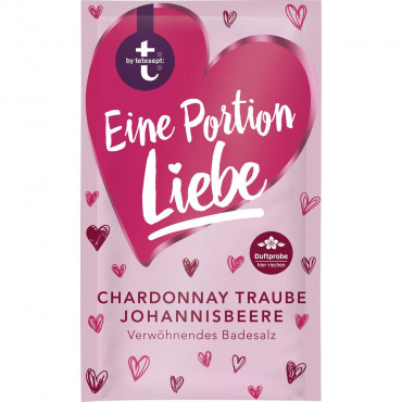 Badesalz Eine Portion Liebe, Chardonnay Traube & Johannisbeere