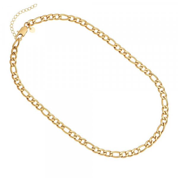 Damen Halskette/ Collier aus Edelstahl, vergoldet (4056874024310)