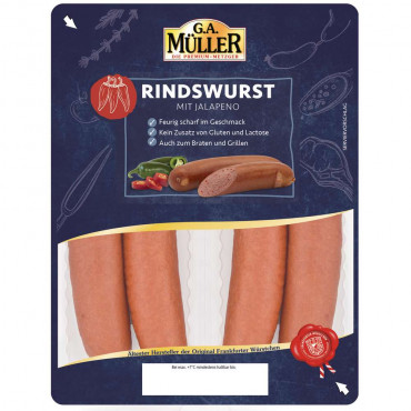 Original Frankfurter Rindswurst mit Jalapeno