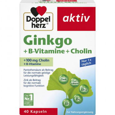 Ginkgo + B-Vitamine + Cholin Kapseln