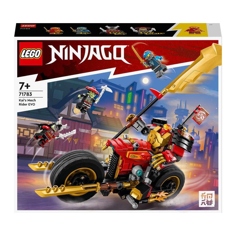 LEGO NINJAGO 71783 Kais Mech-Bike EVO, Ninja Motorrad Spielzeug von Lego