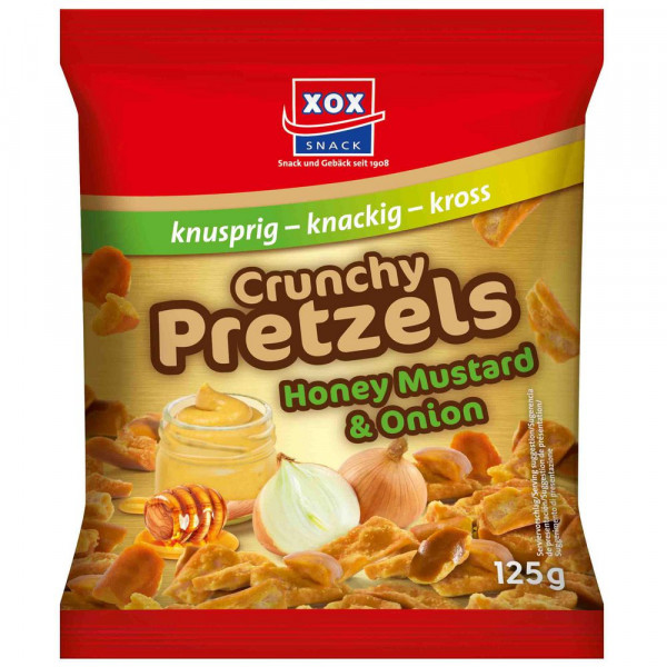 Crunchy Pretzels, Honig Senf & Zwiebeln