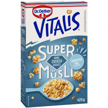 Super-Müsli Vitalis, ohne Zuckerzusatz, Knusper Pur