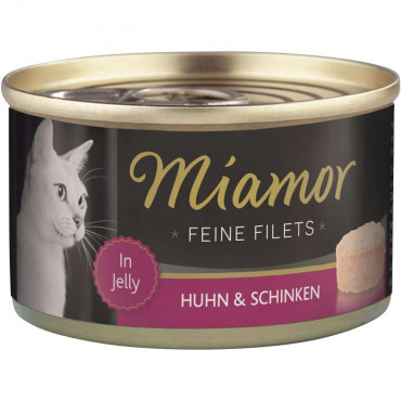 Katzen-Nassfutter Feine Filets, Huhn/Schinken