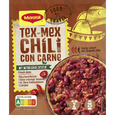 Gewürzmischung Food Travel, Tex-Mex Chili con Carne