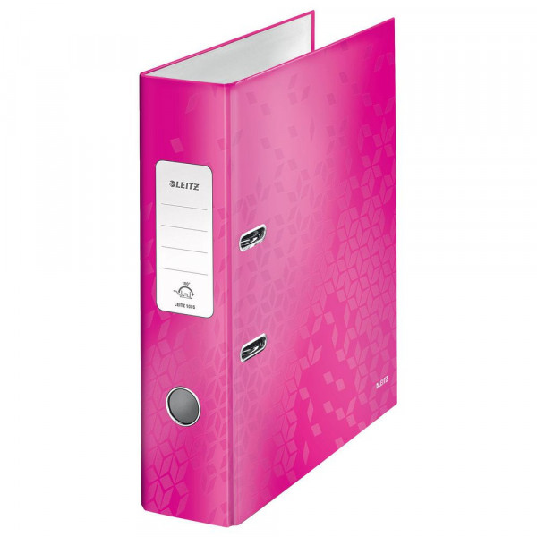 Ordner pink, Karton, 8,0 cm, DIN A4