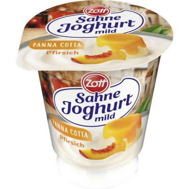 Sahnejoghurt, Pfirsich Panna Cotta