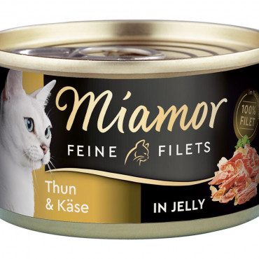 Katzen-Nassfutter Feine Filets, Thunfisch/Käse