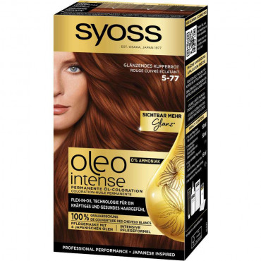 Haarfarbe Oleo, 5-77 glänzendes Kupferrot