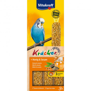 Vogel-Snack Kräcker, Honig/Sesam