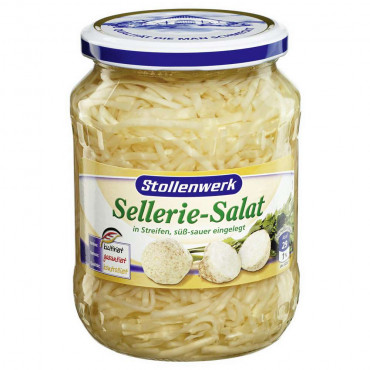 Sellerie-Salat, in Streifen