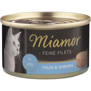 Katzen-Nassfutter Feine Filets, Thunfisch/Shrimps