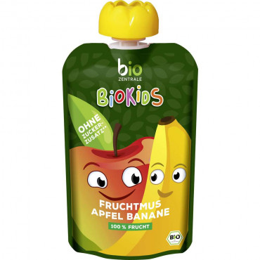 BioKids Fruchtmus, Apfel-Banane