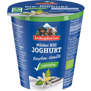 Bio Joghurt Bioghurt Vanille, laktosefrei