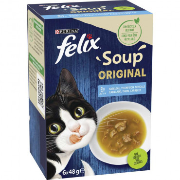 Katzen-Nassfutter Soup, Geschmacksvielfalt aus dem Wasser
