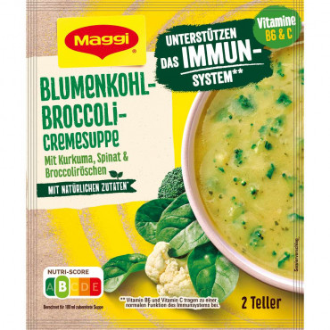 Blumenkohl-Broccoli-Cremesuppe