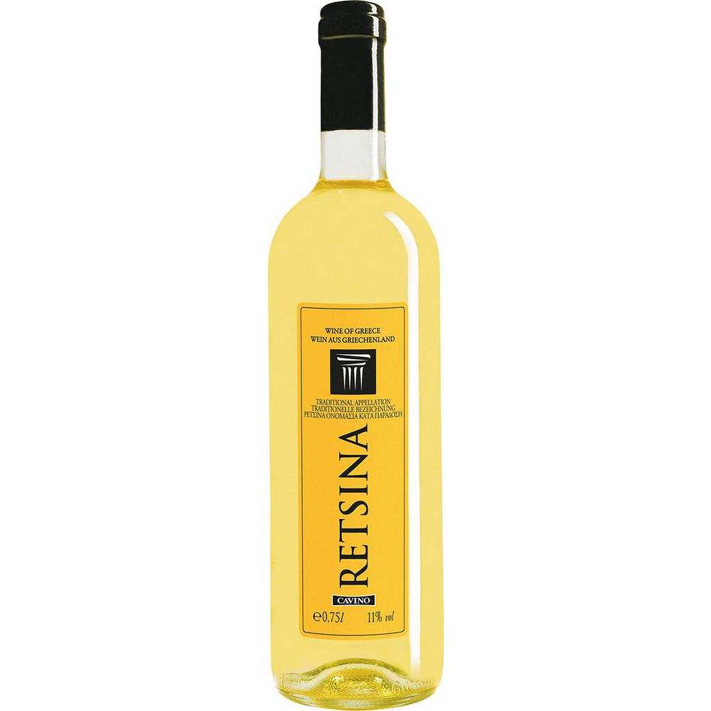 Retsina Yellow Label , Weißwein von Cavino ⮞ Globus