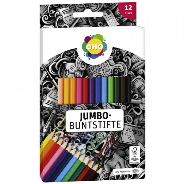 Jumbo-Buntstifte, 12Stück