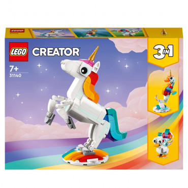 LEGO Creator 3in1 31140 Magisches Einhorn Spielzeug Tierfiguren-Set