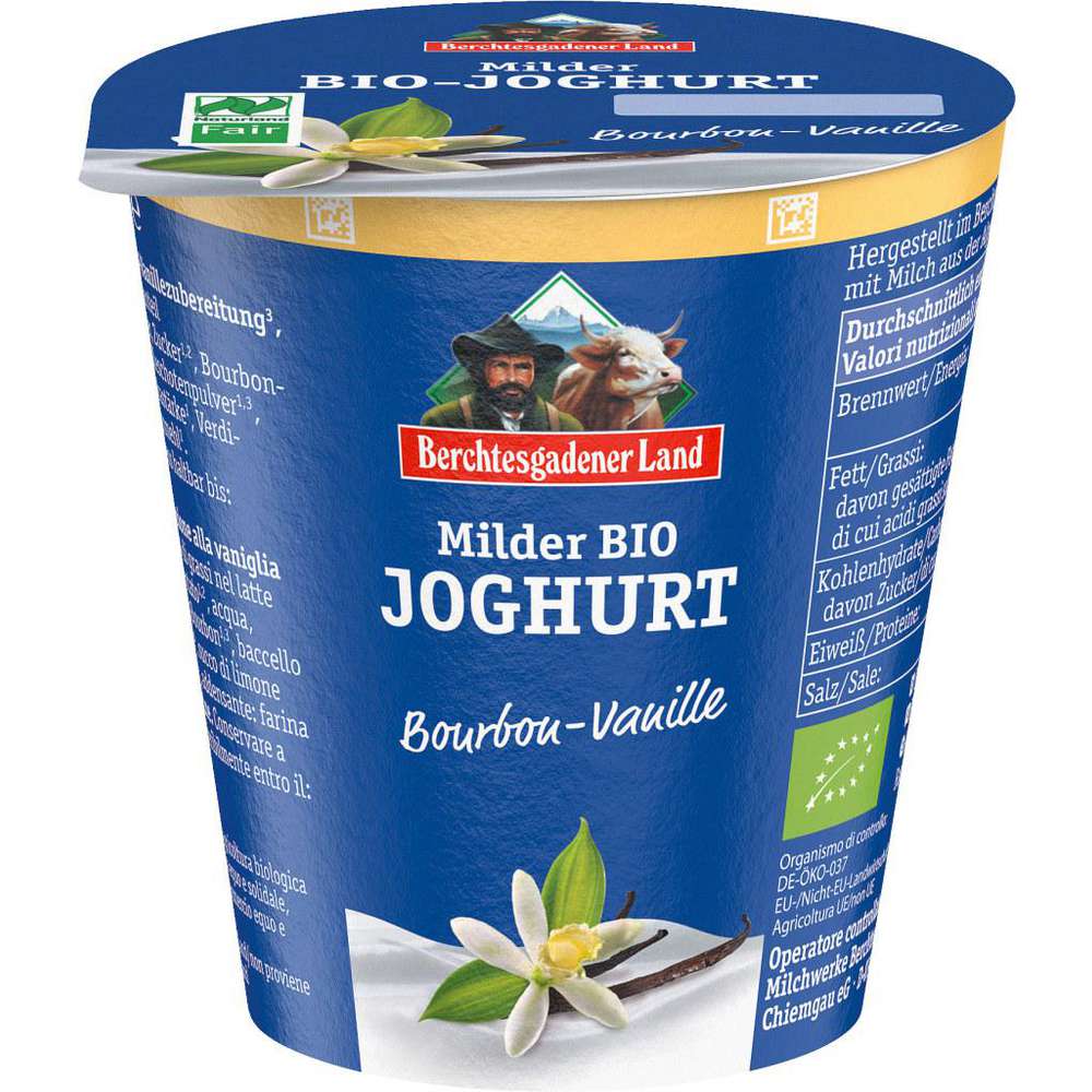 Bio Fruchtjoghurt Vanille, mild von Berchtesgadener Land