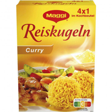 Reiskugeln, Curry