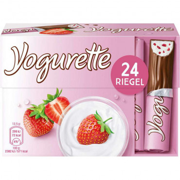Yogurette Schokoriegel, Erdbeere