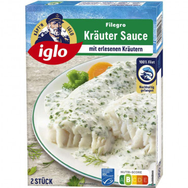 Seelachsfilets Filegro Kräuter Sauce, tiefgekühlt