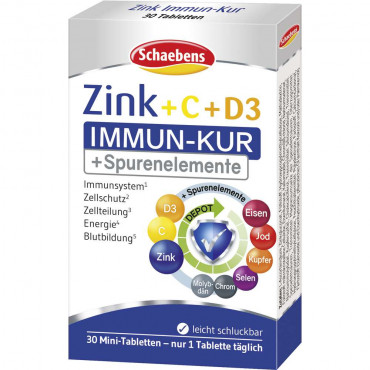 Zink Immunkur +Spurenelemente 30 Kapseln