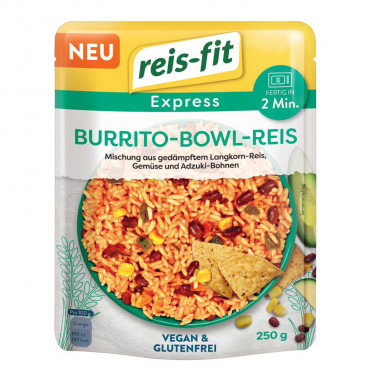 Burrito-Bowl mit Reis