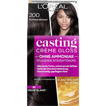 Haarfarbe Casting Creme Gloss, 200 schwarzbraun