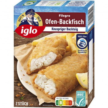 Seelachsfilets Filegro Ofen-Backfisch, tiefgekühlt
