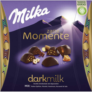 Zarte Momente Mix, dark milk, Dunkle Schokolade mit Alpenmilch