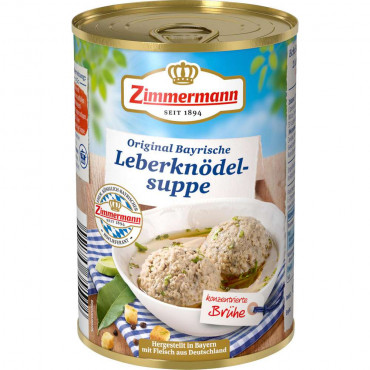 Bayerische Suppe mit Leberknödel