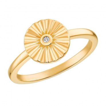 Damen Ring aus Silber 925 mit Zirkonia, vergoldet (4056867028004)