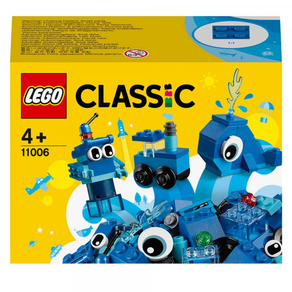 LEGO Classic 11006 Blaues Kreativ-Set, kreatives Spielzeug ab 4 Jahren