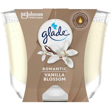 Duftkerze mit Glas, Romantic Vanilla Blossom