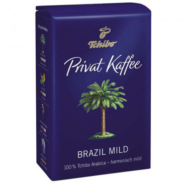 Privatkaffee Brazil mild, ganze Bohne