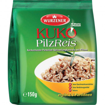 Kurzkoch-Reisgericht mit Pilz