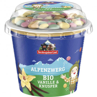Bio Joghurt Frucht & Knusper Alpenzwerg, Vanille