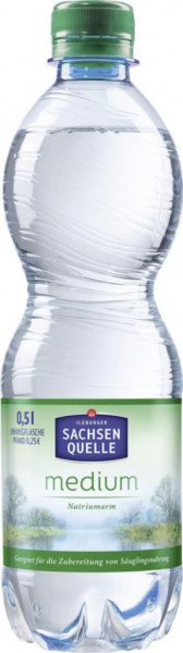 Mineralwasser, Medium (90 x 0.5 Liter)