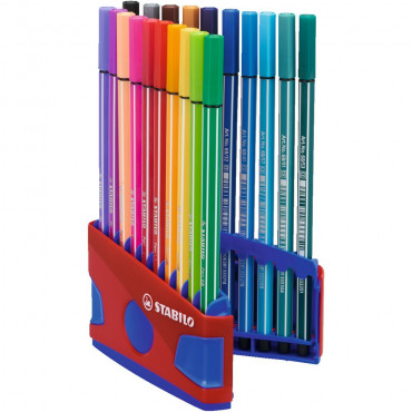 Premium-Filzstift Pen 68, ColorParade 20er Tischset