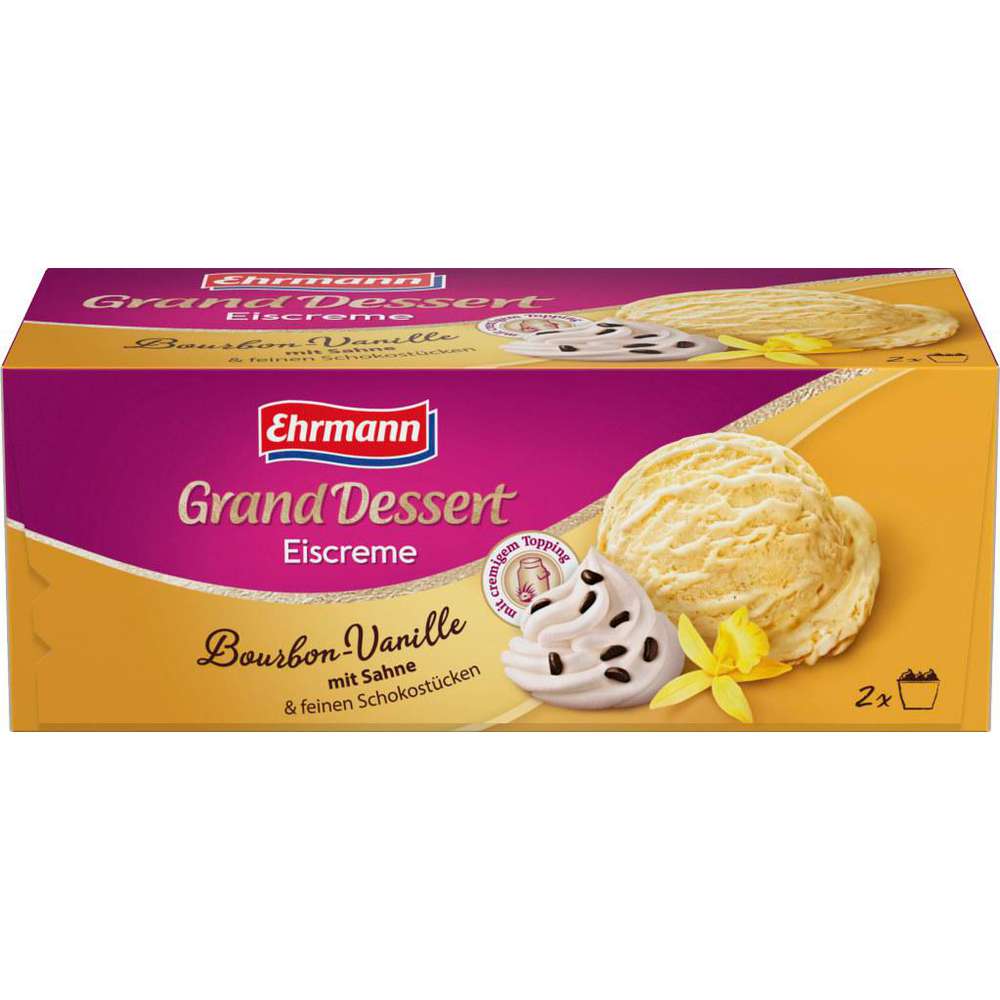Grand Dessert Eiscreme, Vanille von Ehrmann ⮞ Globus