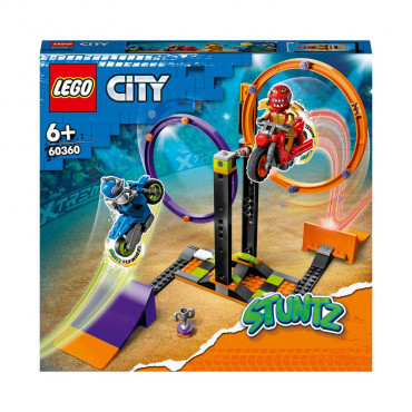 LEGO City Stuntz 60360 Kreisende Reifen-Challenge Motorrad-Spielzeug