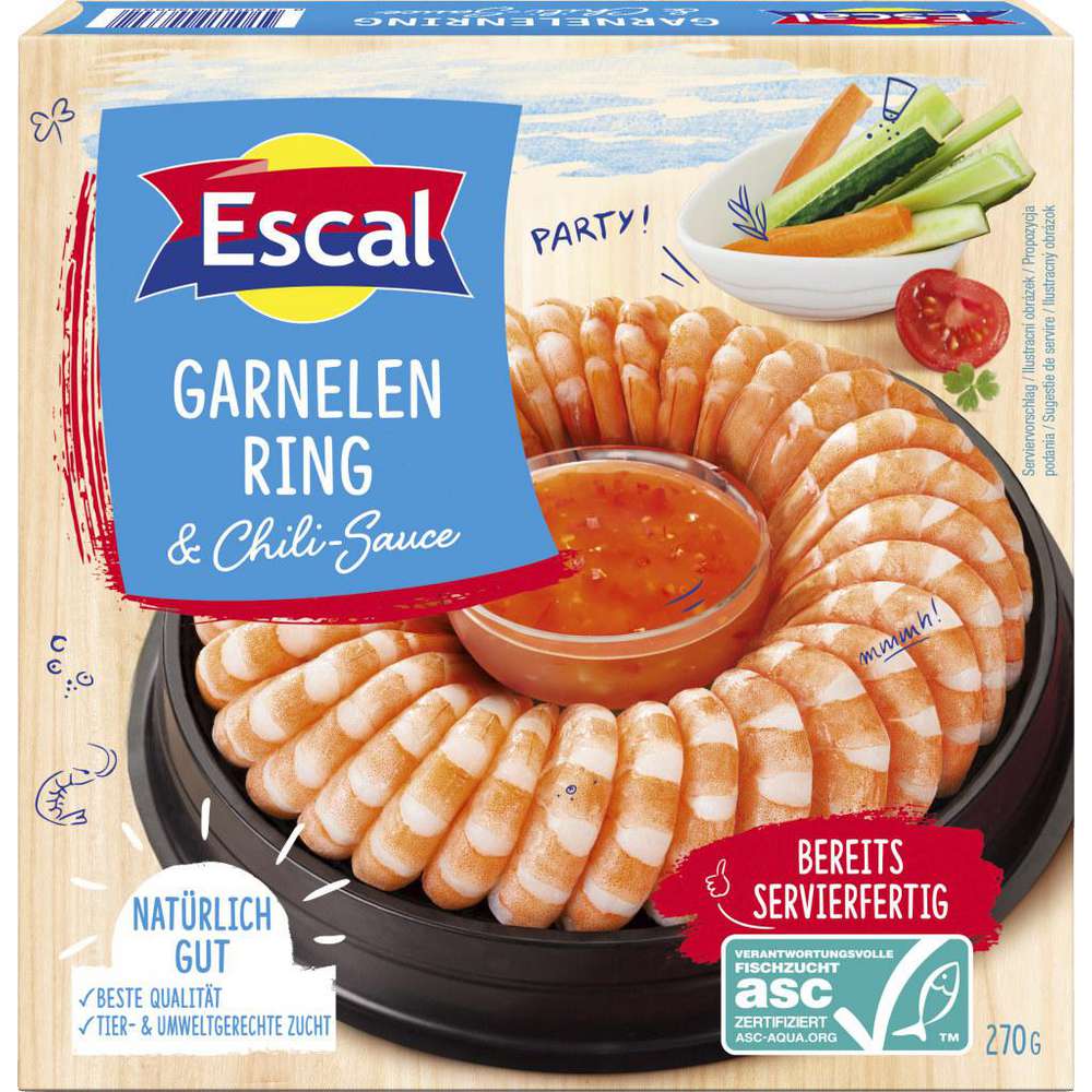 ASC Garnelenring & Chili-Sauce von Escal ⮞ Ansehen | Globus